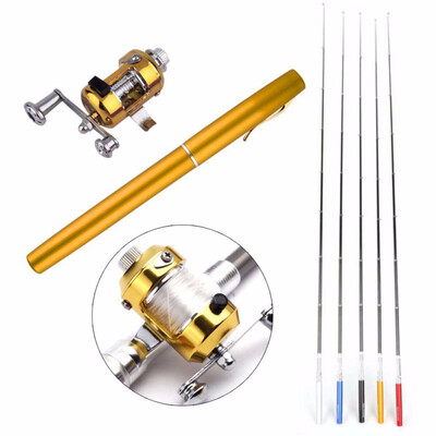 New Metal Portable Pocket Telescopic Mini Fishing Pole Pen Shape Folded Fishing Rod With Reel Wheel Hot Sale Dropshipping
New Metal Portable Pocket Telescopic Mini Fishing Pole Pen Shape Folded Fishing Rod With Reel Wheel Hot Sale Dropshipping