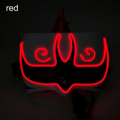EL Wire LCold Light Mask Upper Face Covered Battery Powered Glowing Cosplay Costume for Halloween Party Supplies Christmas
EL Wire LCold Light Mask Upper Face Covered Battery Powered Glowing Cosplay Costume for Halloween Party Supplies Christmas