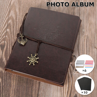 Retro Leather Scrapbook Album Classic Photo Album Family DIY Memory Photo Book Guestbook
Retro Leather Scrapbook Album Classic Photo Album Family DIY Memory Photo Book Guestbook