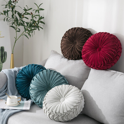 Velvet Pleated Round Pumpkin Throw Pillow Couch Cushion Floor Pillow Decorative For Home Sofa Chair Bed Car
Velvet Pleated Round Pumpkin Throw Pillow Couch Cushion Floor Pillow Decorative For Home Sofa Chair Bed Car