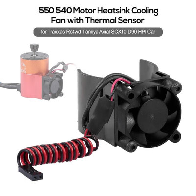 RC Car Motor Heatsink 550 540 Motor Cooling Fan with Thermal Sensor CNC Aluminum Alloy Heatsink for Traxxas Hsp Redcat Rc4wd Tamiy
RC Car Motor Heatsink 550 540 Motor Cooling Fan with Thermal Sensor CNC Aluminum Alloy Heatsink for Traxxas Hsp Redcat Rc4wd Tamiy