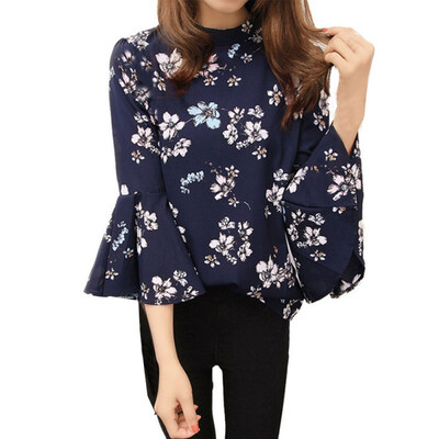 EFINNY Autumn Women Floral Chiffon Blouse Flare Sleeve Shirts Ladies Office Fashion Tops
EFINNY Autumn Women Floral Chiffon Blouse Flare Sleeve Shirts Ladies Office Fashion Tops
