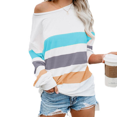 Women Stripes Print Patchwork Sweatshirt Autumn Long Sleeve O Neck Femme Pullovers Tops Loose Casual Womens Clothing 2019
Women Stripes Print Patchwork Sweatshirt Autumn Long Sleeve O Neck Femme Pullovers Tops Loose Casual Womens Clothing 2019