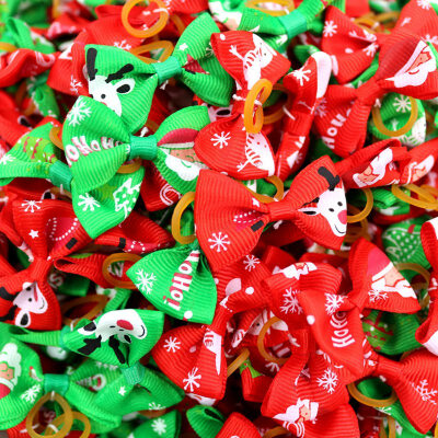 10PCSBag Christmas Dog Hair Bowknot Rubber BandsClips Dog Hair Accessories Dog Grooming Bows Pet Supplies
10PCSBag Christmas Dog Hair Bowknot Rubber BandsClips Dog Hair Accessories Dog Grooming Bows Pet Supplies
