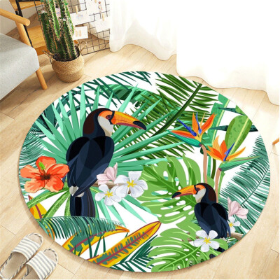 Toponeto Tropical Plant leaves Pattern Round Flannel Bathroom Kitchen Carpet 80cm
Toponeto Tropical Plant leaves Pattern Round Flannel Bathroom Kitchen Carpet 80cm