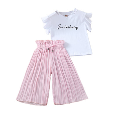 Summer Baby Girl Clothes Short Sleeve Letter Print T-shirt TopsLoose Pants Fashion Trousers Toddler Casual Outfits
Summer Baby Girl Clothes Short Sleeve Letter Print T-shirt TopsLoose Pants Fashion Trousers Toddler Casual Outfits