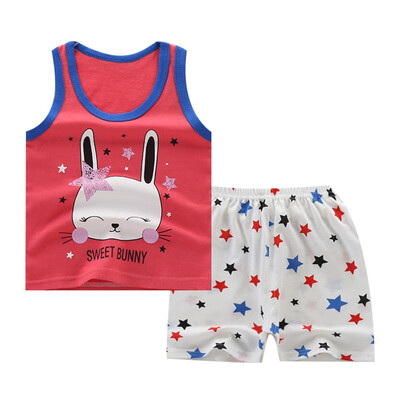 Childrens Boys Suits Cartoon Animal Cotton Baby VestShorts Two-Piece Vest Suit For 0-6 Years Old
Childrens Boys Suits Cartoon Animal Cotton Baby VestShorts Two-Piece Vest Suit For 0-6 Years Old