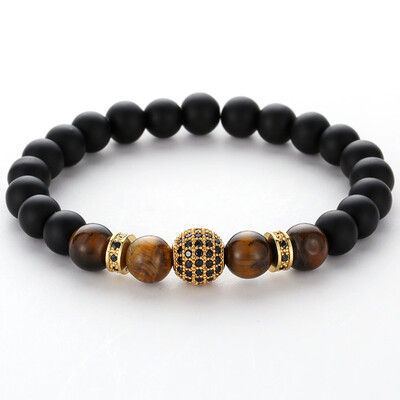 Popular 8Mm Beads Bracelets Bangles Matte Black Natural Lava Stone Bracelets Pave Ball Bracelets
Popular 8Mm Beads Bracelets Bangles Matte Black Natural Lava Stone Bracelets Pave Ball Bracelets