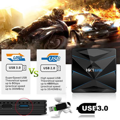 HK1SUPER Smart Android 90 TV Box Rockchip RK3318 Quad Core 64 Bit UHD 4K VP9 H265 4GB 64GB 24G 5G WiFi BT40 HD Media Playe
HK1SUPER Smart Android 90 TV Box Rockchip RK3318 Quad Core 64 Bit UHD 4K VP9 H265 4GB 64GB 24G 5G WiFi BT40 HD Media Playe