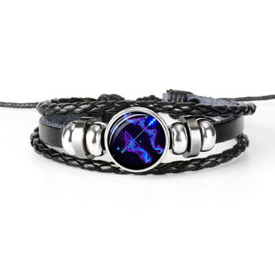 Auto Products 12 constellations Time Gem Hand-woven Leather Bracelet Safe Chain Sagittarius
Auto Products 12 constellations Time Gem Hand-woven Leather Bracelet Safe Chain Sagittarius