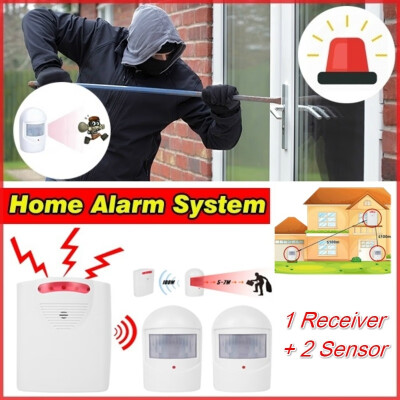 Home Security Motion Detector Alarm Wireless Motion Detector Alarm Infrared Motion Sensor with 1 Plug-in Receiver&2 Sensors
Home Security Motion Detector Alarm Wireless Motion Detector Alarm Infrared Motion Sensor with 1 Plug-in Receiver&2 Sensors