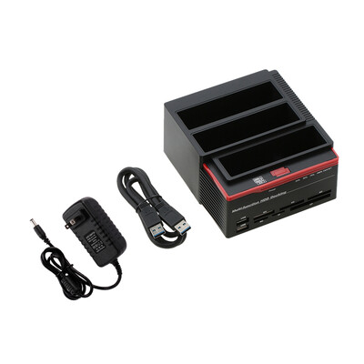 Multifunctional 25" 35" USB 30 to 2 SATA Ports 1 IDE Port External HDD Hard Drive Docking Station Card Reader USB30 Hub with
Multifunctional 25" 35" USB 30 to 2 SATA Ports 1 IDE Port External HDD Hard Drive Docking Station Card Reader USB30 Hub with