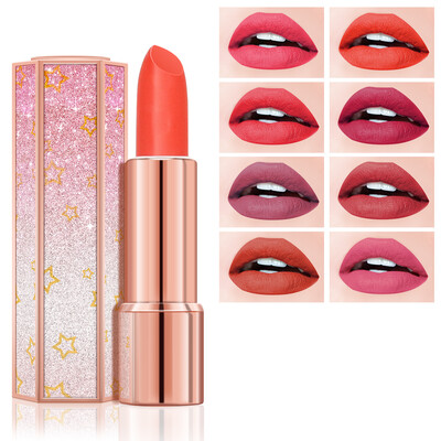 8 Colors Velvet Matte Lipstick Moisturizing Starlight Lip Stick Waterproof Red Sexy Lip Makeup Beauty
8 Colors Velvet Matte Lipstick Moisturizing Starlight Lip Stick Waterproof Red Sexy Lip Makeup Beauty