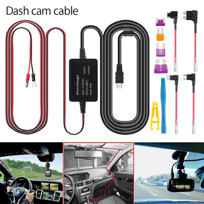 Dash Cam Hardwire Kit Mini USB Hard Wire Car Charger Cable Kit 12V to 5V for Dash Cameras GPS Mini USB&Fuse Kit
Dash Cam Hardwire Kit Mini USB Hard Wire Car Charger Cable Kit 12V to 5V for Dash Cameras GPS Mini USB&Fuse Kit