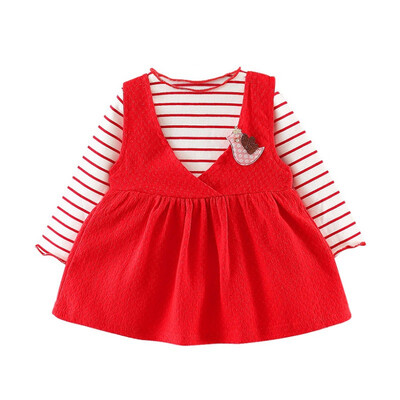 Autumn Baby Clothes Girl Dress Casual Striped Shirts Long Sleeve 2 Piece Dresses Fashion
Autumn Baby Clothes Girl Dress Casual Striped Shirts Long Sleeve 2 Piece Dresses Fashion