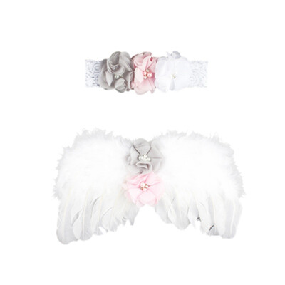 Newborn Baby Angel Feather Wing With Lace Flower Headband Set Photo Props Outfit Costume
Newborn Baby Angel Feather Wing With Lace Flower Headband Set Photo Props Outfit Costume