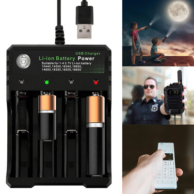 37V 18650 Charger Li-ion battery USB independent charging portable 18350 16340 14500 battery charger
37V 18650 Charger Li-ion battery USB independent charging portable 18350 16340 14500 battery charger