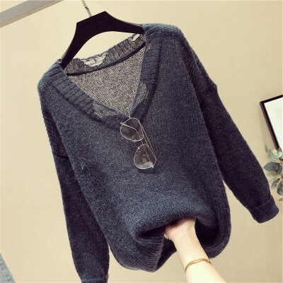 Autumn New Loose Casual Solid Color Hollow Sweater Korean Style Long-sleeved V-neck Women Knit Pullover Ladies Tops
Autumn New Loose Casual Solid Color Hollow Sweater Korean Style Long-sleeved V-neck Women Knit Pullover Ladies Tops