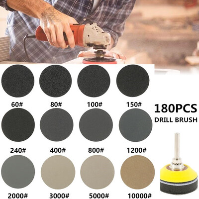 180 PCS 2 Inch Sandpaper GOH DODD Wet Dry Sander Sheets with Backer Plate 14" Shank&Soft Foam Buffering Pad
180 PCS 2 Inch Sandpaper GOH DODD Wet Dry Sander Sheets with Backer Plate 14" Shank&Soft Foam Buffering Pad