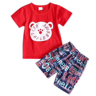 Summer baby girl clothes cotton Bear Pattern Short Sleeve Cartoon Toddler boys t-shirtsShorts Casual Outfits Sets
Summer baby girl clothes cotton Bear Pattern Short Sleeve Cartoon Toddler boys t-shirtsShorts Casual Outfits Sets