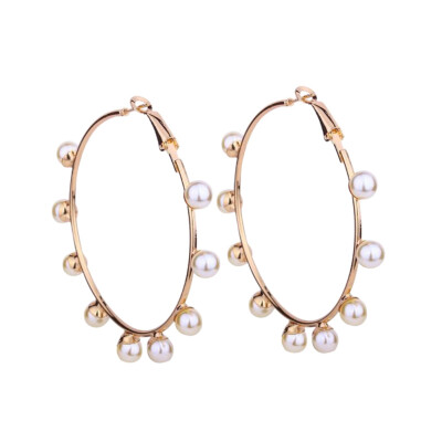 Fashion Imitation Pearl Hoop Earrings Gold colors Big Circle Earrings for Women Exaggerated Metal Earrings Gifts
Fashion Imitation Pearl Hoop Earrings Gold colors Big Circle Earrings for Women Exaggerated Metal Earrings Gifts