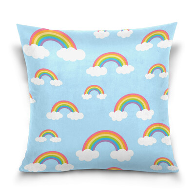 ALAZA 16 X 16 inch Pillow Case Decorative Cushion Cover Rainbow With Clouds Pattern Pillowcase
ALAZA 16 X 16 inch Pillow Case Decorative Cushion Cover Rainbow With Clouds Pattern Pillowcase