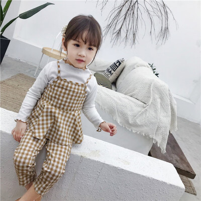 Children Set 1-7T Baby Girl Dress New Autumn Plaid Print Pants Cotton Long Sleeve T-shirt Round Collar Sling Vest Soft Three-pie
Children Set 1-7T Baby Girl Dress New Autumn Plaid Print Pants Cotton Long Sleeve T-shirt Round Collar Sling Vest Soft Three-pie