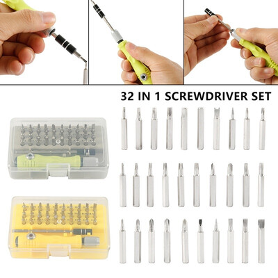 32Pcsset Screwdriver Set Precision Magnetic Screwdriver Accessory Kit with Adjustable Pole & Anti-Slip Handle Work Repair Tool
32Pcsset Screwdriver Set Precision Magnetic Screwdriver Accessory Kit with Adjustable Pole & Anti-Slip Handle Work Repair Tool