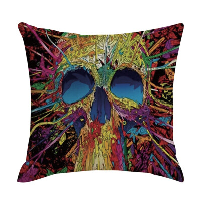 2019 New Halloween Pillowcase Unique Skeleton Head Pattern Sofa Cushion Cover Festive Party Supplies
2019 New Halloween Pillowcase Unique Skeleton Head Pattern Sofa Cushion Cover Festive Party Supplies
