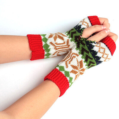 1 Pair Christmas Winter Women Fashion Knitted Arm Finger less Gloves Women Warm Wrist Short Gloves Soft Mittens
1 Pair Christmas Winter Women Fashion Knitted Arm Finger less Gloves Women Warm Wrist Short Gloves Soft Mittens