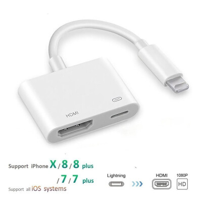 For iPad to HDMI Adapter For 8Pin to Digital AV HDMI 4K USB Cable Connector 1080P HD Adapters For Iphone X 876Ipad Air
For iPad to HDMI Adapter For 8Pin to Digital AV HDMI 4K USB Cable Connector 1080P HD Adapters For Iphone X 876Ipad Air