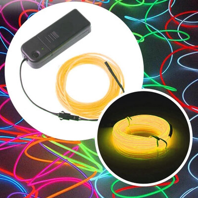 Gobestart 1M Battery Operated Luminescent Neon LED Lights Glow EL Wire String Strip Rope
Gobestart 1M Battery Operated Luminescent Neon LED Lights Glow EL Wire String Strip Rope