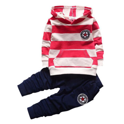 2 PCS Set Children Baby Girls Clothing Sets Clothes Newborn Infant Full Sleeve Striped Hooded Coat Tops Pants Toddler Kids
2 PCS Set Children Baby Girls Clothing Sets Clothes Newborn Infant Full Sleeve Striped Hooded Coat Tops Pants Toddler Kids