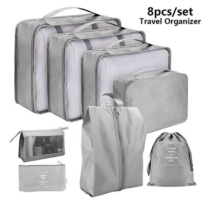 8Pcs Travel Luggage Organizer Bag Orgniser Underwear Socks Packing Cube Storage Grey
8Pcs Travel Luggage Organizer Bag Orgniser Underwear Socks Packing Cube Storage Grey