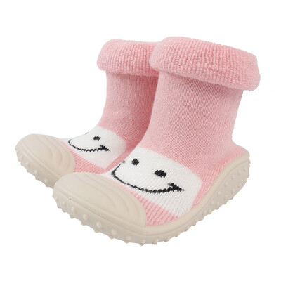 Baby Socks With Rubber Soles smile face baby shoes Toddler Indoor Sock steps Anti-slip Leather kids Floor Socks Baby Step Socks
Baby Socks With Rubber Soles smile face baby shoes Toddler Indoor Sock steps Anti-slip Leather kids Floor Socks Baby Step Socks