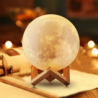 Gobestart Lighting Night Light LED 3D Printing Moon Lamp Warm And Cool White Dimmable
Gobestart Lighting Night Light LED 3D Printing Moon Lamp Warm And Cool White Dimmable
