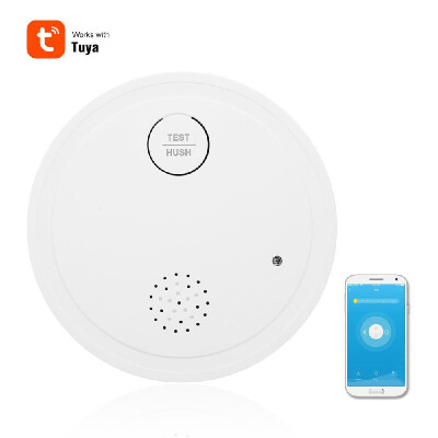 Intelligent WiFi Strobe Smoke Detector Wireless Fire Alarm Sensor Support 433MHZ Work with Tuya APP Control Office Home Smoke Alar
Intelligent WiFi Strobe Smoke Detector Wireless Fire Alarm Sensor Support 433MHZ Work with Tuya APP Control Office Home Smoke Alar
