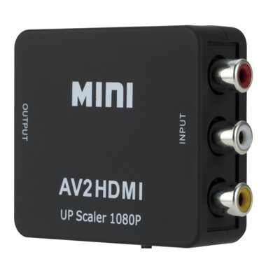 Mini AV to HDMI Converter Adapter Composite AV2HDMI Converter 1080P HDTV DVD AV to HDMI Converter
Mini AV to HDMI Converter Adapter Composite AV2HDMI Converter 1080P HDTV DVD AV to HDMI Converter
