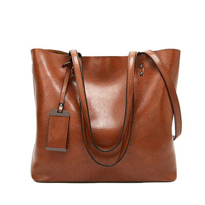 Women Zipper Large Capacity Faux Leather Crossbody Shoulder Bag Handbag Tote
