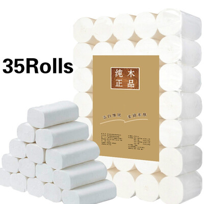 35 Rolls Home Roll Paper 4-Layer Reel Paper Native Wood Pulp Paper Towel Household Health Toilet Paper
35 Rolls Home Roll Paper 4-Layer Reel Paper Native Wood Pulp Paper Towel Household Health Toilet Paper