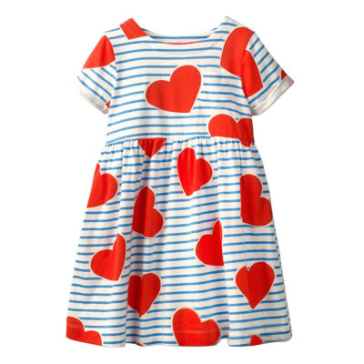 Summer Casual Baby Girls Striped Print Dress Cotton Kids Toddler Short Sleeve Pageant Beach Dress Princess Dress
Summer Casual Baby Girls Striped Print Dress Cotton Kids Toddler Short Sleeve Pageant Beach Dress Princess Dress