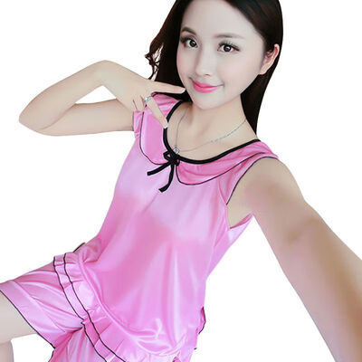Women Summer Soild Color Thin Lace Short Sleeve Pajamas Sexy Simulation Silk Lace Tops Lace Romantic Shorts Two Sets -2XL
Women Summer Soild Color Thin Lace Short Sleeve Pajamas Sexy Simulation Silk Lace Tops Lace Romantic Shorts Two Sets -2XL