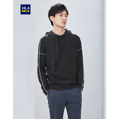 HLA Haiyans Parents Sleeve Sweater Mens 2019 Spring New Hooded Sports Comfortable Soft Pullover HNZAD1R025A Black 25185100A54
HLA Haiyans Parents Sleeve Sweater Mens 2019 Spring New Hooded Sports Comfortable Soft Pullover HNZAD1R025A Black 25185100A54