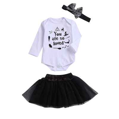 Spring Autumn Set Casual Baby Girl Printing Rompers And Mesh Skirt And Headband Kids Three-piece Outfit
Spring Autumn Set Casual Baby Girl Printing Rompers And Mesh Skirt And Headband Kids Three-piece Outfit