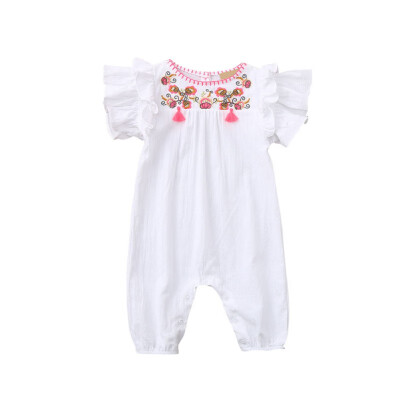 Summer Casual Fashion Jumpsuits Baby Girl Short Sleeve Embroidered Rompers Kids Toddler Bodysuits
Summer Casual Fashion Jumpsuits Baby Girl Short Sleeve Embroidered Rompers Kids Toddler Bodysuits