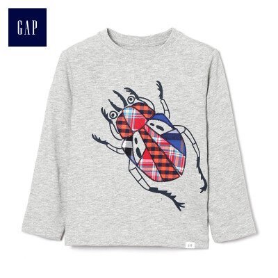 GAP flagship store male&young fun pattern long-sleeved round neck T-shirt 357937 bright linen gray 12-18M
GAP flagship store male&young fun pattern long-sleeved round neck T-shirt 357937 bright linen gray 12-18M