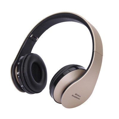 Headset wireless stereo bluetooth headphones foldable sports