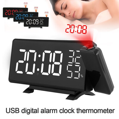 With FM Radio USB Dimmable LED Full Digital Screen Adjustable Projection Multifunction Projection Alarm Clock
With FM Radio USB Dimmable LED Full Digital Screen Adjustable Projection Multifunction Projection Alarm Clock