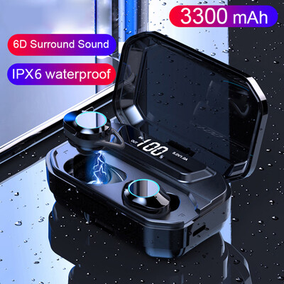 Wireless Dual In-Ear G02 Bluetooth Headset Sport Waterproof Bluetooth Headset Touch Control Mini Earbuds with Power Bank Chaging C
Wireless Dual In-Ear G02 Bluetooth Headset Sport Waterproof Bluetooth Headset Touch Control Mini Earbuds with Power Bank Chaging C