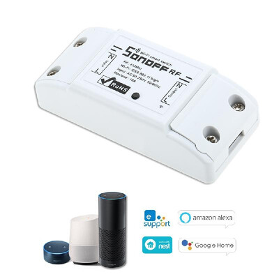 eWeLink RF Wifi Switch RF 433MHz Works with Alexa for Google Home 10A2200W Wireless Switch with Timing Function Remote Controller
eWeLink RF Wifi Switch RF 433MHz Works with Alexa for Google Home 10A2200W Wireless Switch with Timing Function Remote Controller